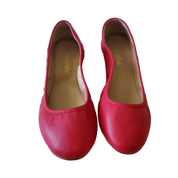 Dream Pairs Sole Happy Red Ballerina Shoe Size 10 - Picture 7 of 14